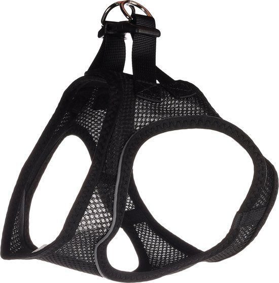 Flamingo Step&Go Bento Hondentuig Zwart XL