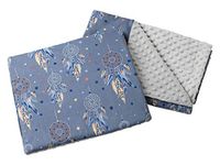 Medi Partners Babydeken kruipdeken met kussen 100% Katoen Minky kinderdeken 55 x 75 cm + 35 x 30 cm multifunctioneel voor kinderwagen babyzitje wieg