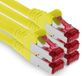 1aTTack.de 2m CAT6 LAN-netwerkkabel RJ45 1000 Mbit, 5 stuks - geel