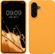 kwmobile Samsung Galaxy A56 5G hoesje met siliconen coating - Fruitig Oranje