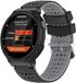 By Qubix Garmin By Qubix - Siliconen Dot Pattern bandje - Zwart + grijs - Geschikt voor Garmin Approach S20