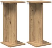 vidaXL Pieds de plantes 2 pièces Artisanal chêne 25 x 25,5 x 60,5 cm
