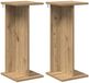 vidaXL Plantenstandaard 2 stuks Artisanaal eiken 25 x 25,5 x 60,5 cm