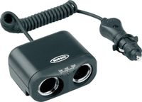 Ring RMS2 Twee 12V Sockets Auto Adapter met Batterij Analyser voor Dash Cams, Sat Navs en meer