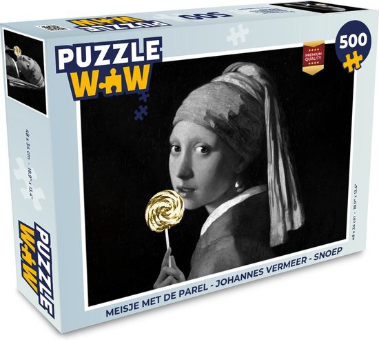 MuchoWow Puzzel Meisje met de parel - Johannes Vermeer - Snoep - Legpuzzel - Puzzel 500 stukjes