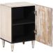 Maison Exclusive Armoire de salle de bain exclusive, blanche, dimensions : 38 x 33 x 58 cm, en bois massif de manguier
