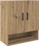 vidaXL Wandkast - Bewerkt Hout - Artisan Eiken - 60 x 31 x 70 cm