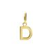 Lucardi Dames 14 karaat gouden letter hanger alfabet - Hanger - 14 Karaat Goud - Goud