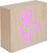 Bigben ColorLight Neon Enceinte sans fil Flamant bois 15W Bluetooth