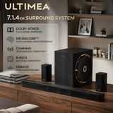 ULTIMEA Skywave X60 840W 7.1.4ch Soundbar voor TV met Dolby Atmos, Surround Sound-systeem met 8'' draadloze subwoofer & 2 speakers