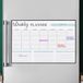 Merkloos 16,9 inch x 11,8 inch magnetisch huishoudbord, whiteboard-kalender voor dagelijkse, wekelijkse en maandelijkse planning, wit