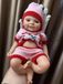 Poupée de bébé en silicone de 33 cm avec bouche ouverte, interactive et réaliste