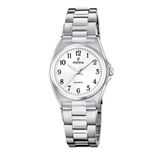Festina F20553/1 Dames Horloge - Roestvrijstaal - Zilverkleurig - Ø 31 mm - Quartz