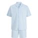 JACK & JONES loose gestreept casual overhemd met short lichtblauw - (set van 2)