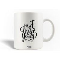 Maniacase Keramische mok Keep Going Quote