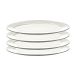 Serax Assiette ovale Silhouette S 10x18,5 cm lot de 4 Blanc