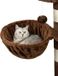 lionto Kattenmand voor krabpaal – Ø40 cm M8 bevestiging 25 cm, bruin