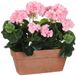 Mica Decorations Geranium Kunstplant in Balkonbak - L29 x B13 x H40 cm - Roze