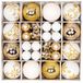 Bol Set van 44 Gouden en Witte Kunststof Kerstballen - 6 cm