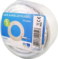 Technetix Coax Kabel - 10m - Wit - Kabel Keur