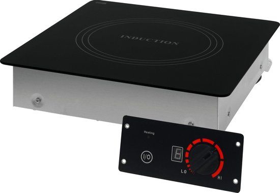 Saro Elektrische inductieplaat | Inbouw | Zwart | 1 kookzone | 2000W