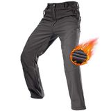 Free Soldier Winterskibroek voor heren, waterdicht, winddicht, softshell, gevoerd met fleece, voor wandelen.