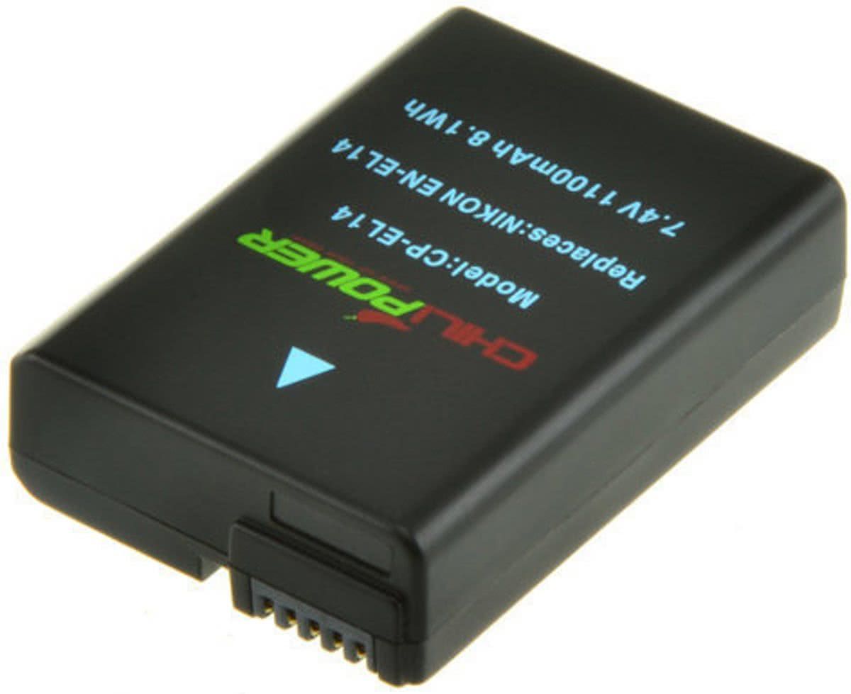 ChiliPower EN-EL14 / EN-EL14a accu voor Nikon - 1250mAh