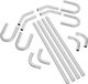 VEVOR Diy Universele Uitlaatset 16 Stuks. Uitlaatpijpset Uitlaatsysteem 57,15 mm