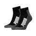 Puma 2P BWT Chaussette mi-mollet rembourrée Noir Taille 39/42