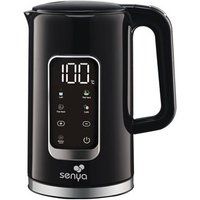 SENYA Elektrische waterkoker, 1,7 l, groot digitaal display, 5 automatische en instelbare temperatuurprogramma's, warmhoudfunctie, 360 graden sokkel en ergonomische handgreep, kleur zwart