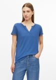 s.Oliver V-hals T-shirt met korte mouwen voor dames, koningsblauw, maat 46
