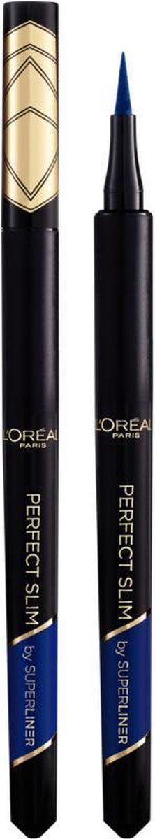 L'Oréal Superliner Perfect Slim Eyeliner Blauw - 3 x 4,7 ml - Voordeelverpakking