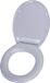 OEM Duroplast WC-bril met softclosemechanisme en snelsluiting, grijs, modern