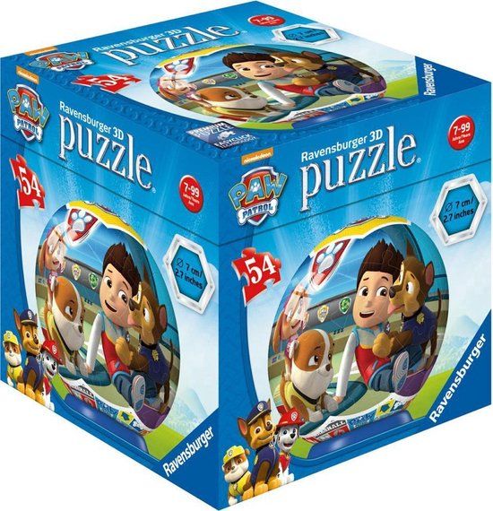 Ravensburger 3D Paw Patrol Puzzle Ball - 54 Pieces