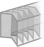 Alpina Kleding Organizer - Kleding Opbergsysteem - 44 x 29 x 22 CM - Opbergbox met 9 Compartementen - Opvouwbaar - Grijs