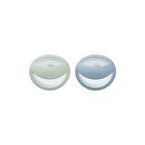 NUK Perfect Match Fopspeen, Klassieke Speen, Silicone, Groen, Blauw, 0-6 maanden, 2 stuks