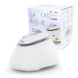 Flaem Olly Luchtbevochtiger met hete ruimte, diffuser voor etherische oliën, steriele stoomafkoeling, veilig voor kinderen, nachtlampje, inhoud 4,5 l, ideaal voor 25 m², Italiaans design