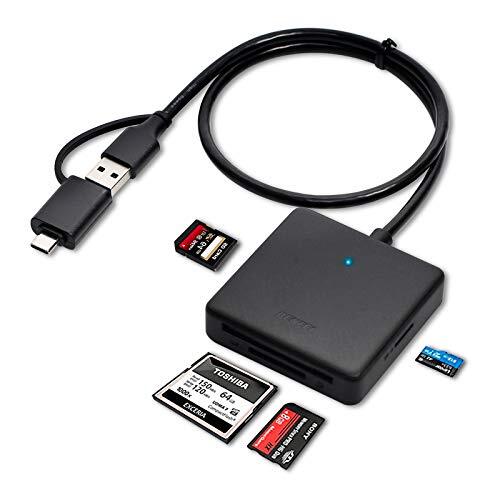 BENFEI 4-in-1 USB USB-C naar SD Micro SD MS CF-kaartlezer adapter