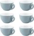APS 6 Koffiekoppen - Blauw - Porselein - Ø 9,5 cm - 200 ml