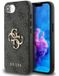 Guess 4G Metal Logo étui pour téléphone pour iPhone 16e & 17e - design de luxe - Gris