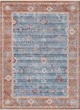 Safavieh Kenitra KRA696 Klassiek Geweven Vloerkleed voor Binnen, Blauw & Rood, 91 x 152 cm