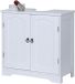 Merkloos Relaxdays Wastafelonderkast - met uitsparing - 60 cm - wit