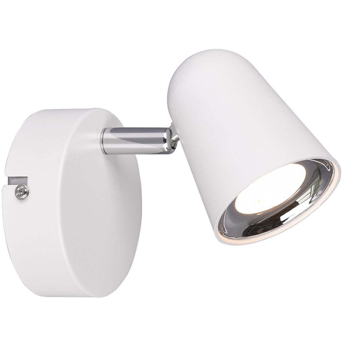 BES LED LED Wandspot - Trion Toluno - 3W - Warm Wit 3000K - 1-lichts - Rond - Mat Wit - Kunststof