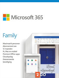 Microsoft Office 365 Home - 12 Months Subscription - Up to 6 Users