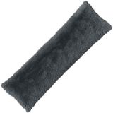 vidaXL - Kussensloop - HEERLEN - Antracietkleurig - 40 x 145 cm - PV Fleece