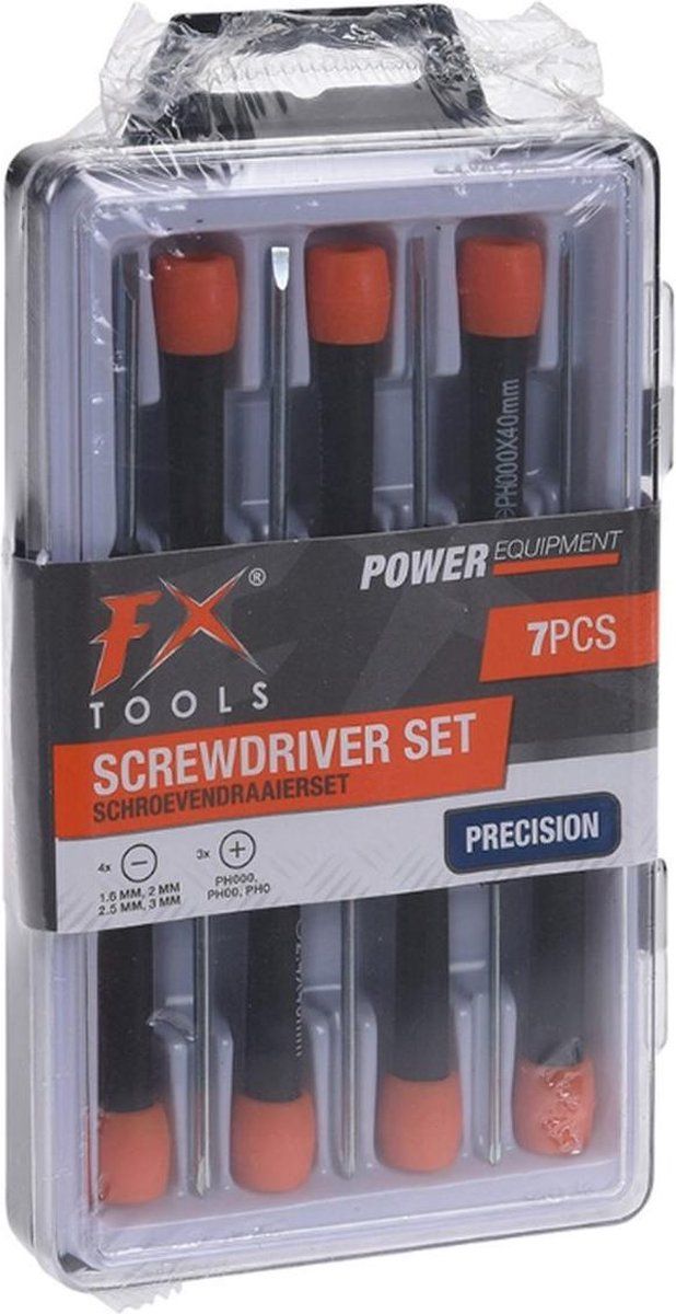 FX Tools precisie schroevendraaierset - 7 Stuks | 8719202956504