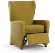 Eysa Bi-elastische bankhoes voor relaxfauteuil, mosterdkleur, ontwerp Harlem