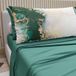 PETTI Artigiani Italiani - Katoenen beddengoed met kussenslopen met digitale print, beddengoed voor Frans bed, blauwgroen, 100% Made in Italy