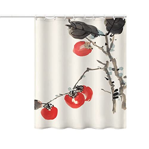 ASHMOU Ademend Waterbestendig Douchegordijn Liner Met Haken, Zachte