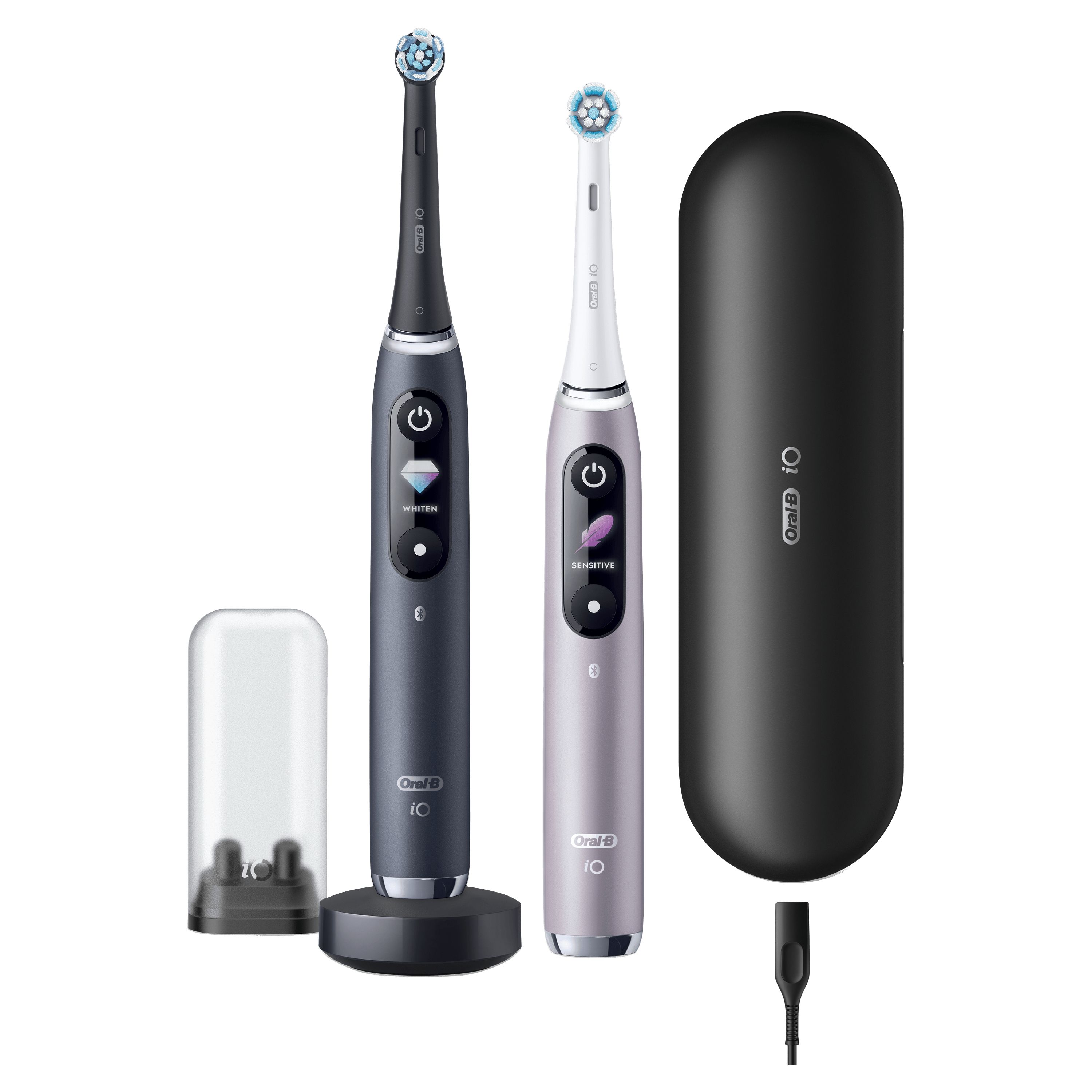 Oral-B iO Series 9 Special Edition - Roze en Zwart Elektrische Tandenborstel, Duopack